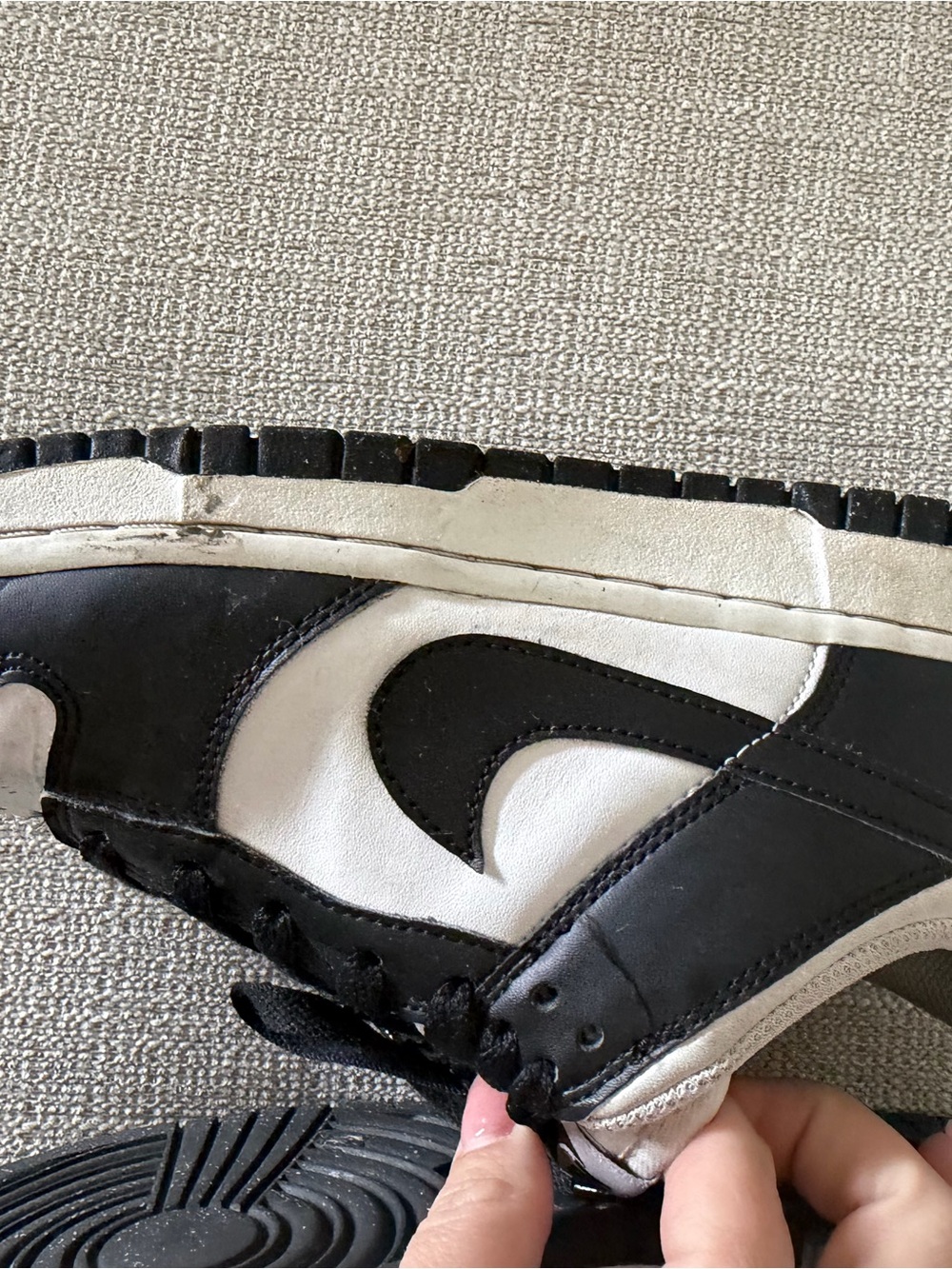 Nike Low Dunk Retro Panda Black and White W9 - Picture 4 of 8